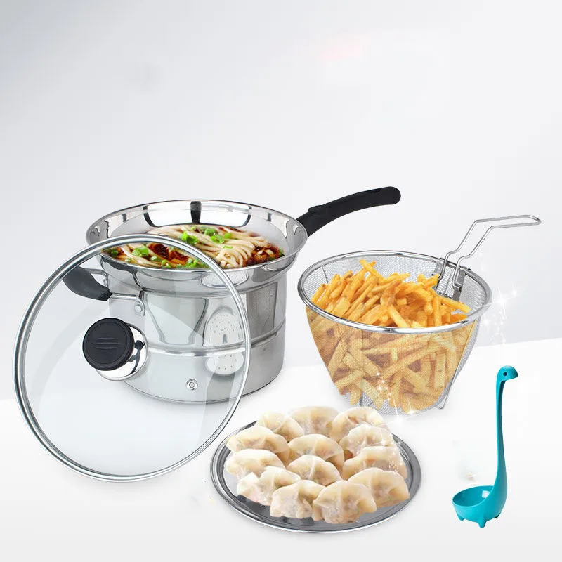 Многофункциональная фритюрница из нержавеющей стали утолщенная лапша горшок