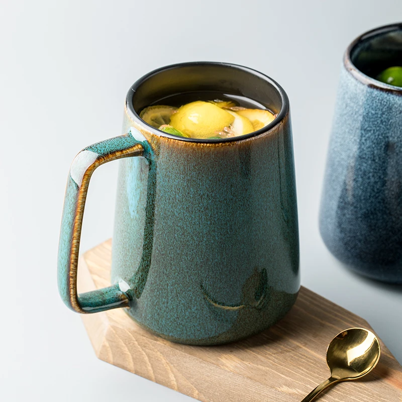 

Ceramics Coffee Mug and Milk Tea Cup Large Capacity 550ML Coffee Cup Household Porcelain Water Mug Nice Gift For Friend