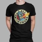 Футболка убить всех людей, изгиб, робот, пиво, кино, ТВ, постер, ретро подарок, искусство, Великобритания