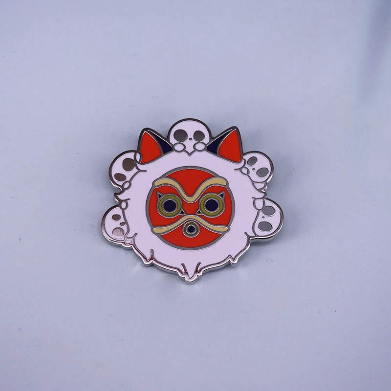 Миядзаки Хаяо Пин-брошь Принцесса Мононоке Ашитака Косплей Маска К Хэллоуину Атрибуты Студия Глибли Аниме.