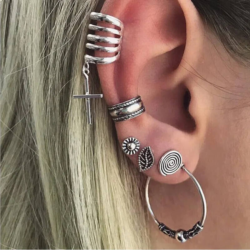 HZ 2019 новый набор индивидуальный Панк Крест солнце ипомея белая Геометрическая