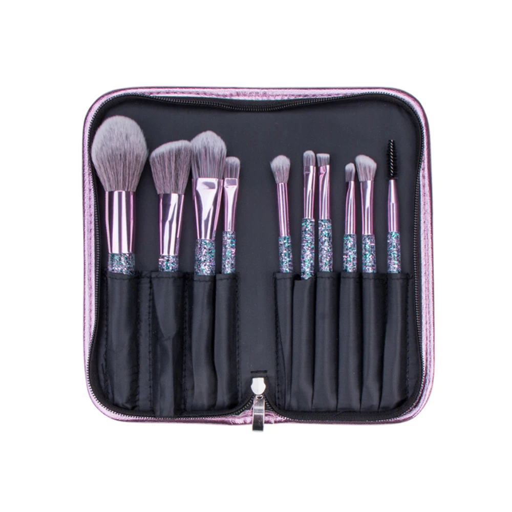 10 шт./компл. новый дизайн кисти для макияжа акриловые блестки лица красота основа