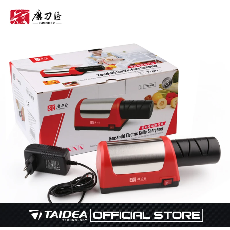 

Household electric knife sharpener and electric knife sharpener replaceable grinding head-T1031D+T1093D