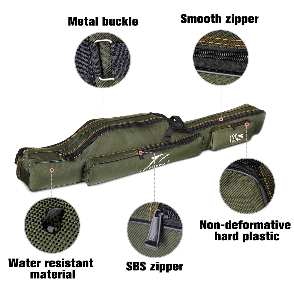 Складная сумка для удочки портативная переноска удочек хранения рыболовных