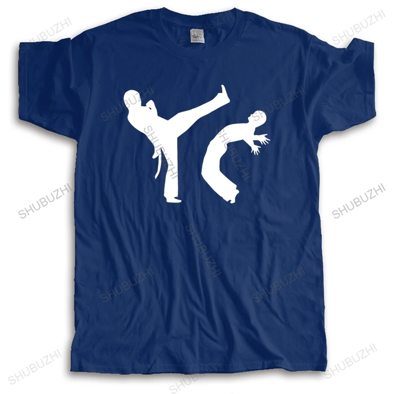 Модная брендовая футболка Мужская свободная с принтом I love Capoeira Camicia uomo Manica Corta