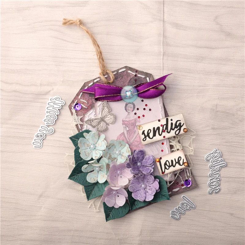 InLoveArts штампы с надписью так много слов металлические пресс-формы Новинка 2020