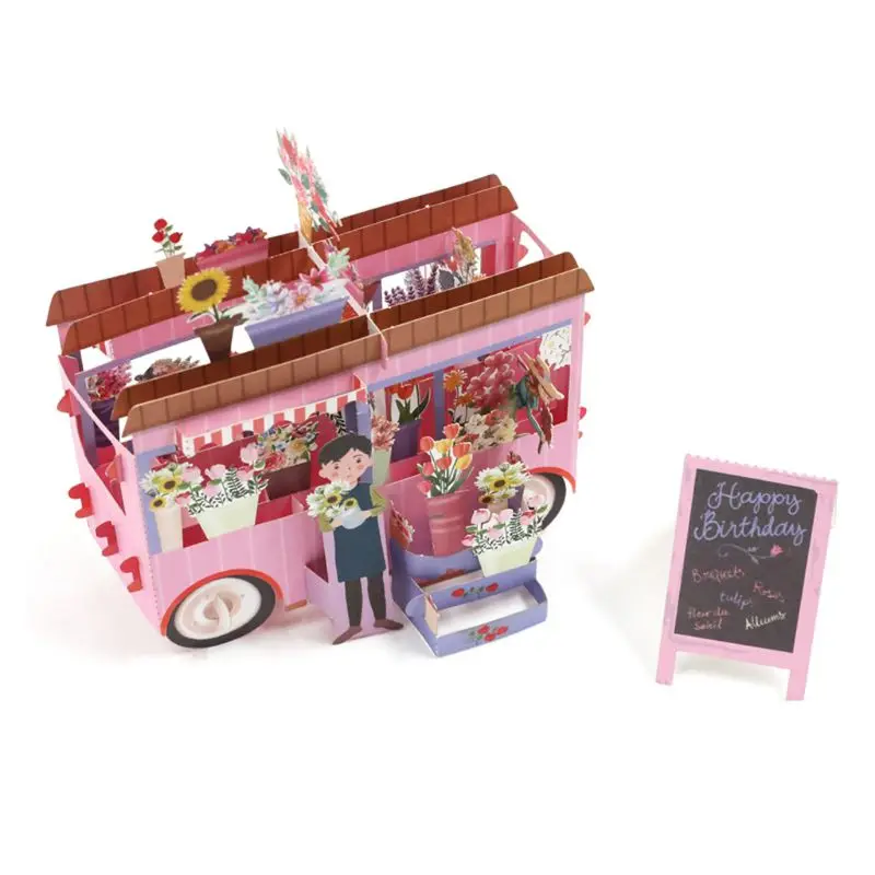 

Floats 3D Up Greeting Cards Postcards Invitations Envelope Birthday Party