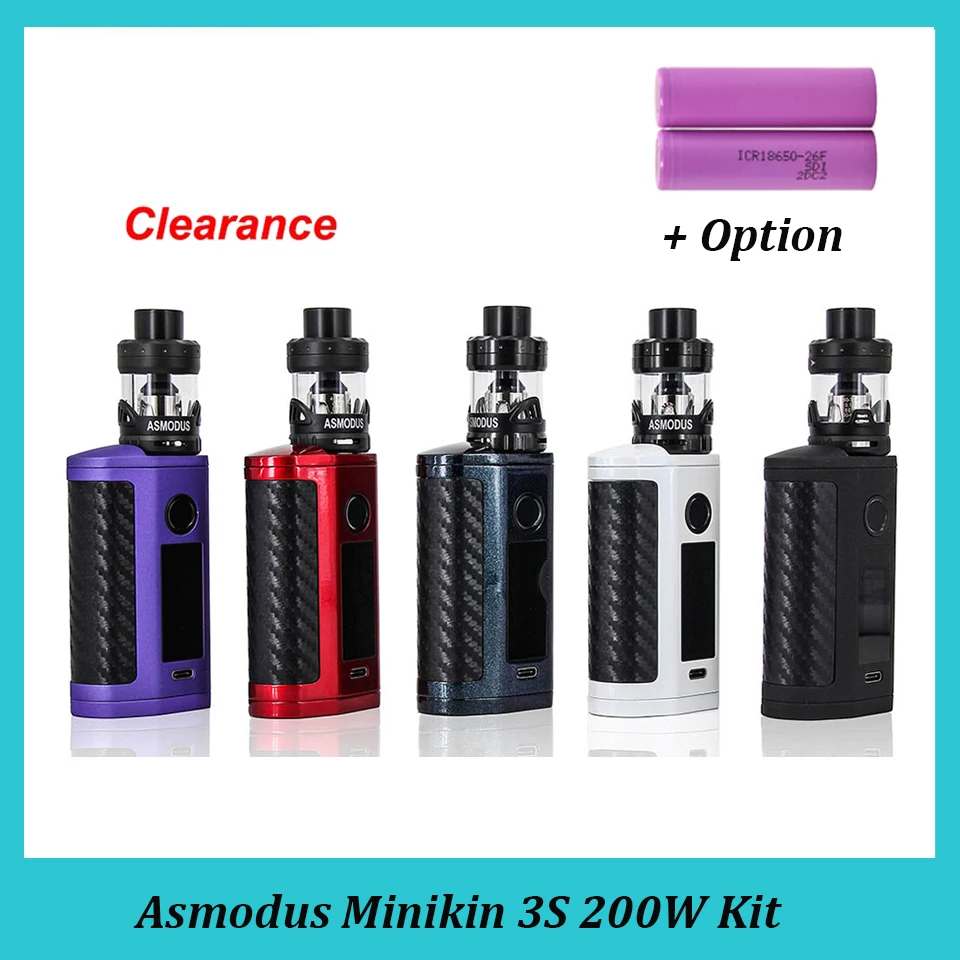 Распродажа Asmodus Minikin 3S 200 Вт комплект с поддержкой батареи 18650 vs Voopoo Drag 2 3 |