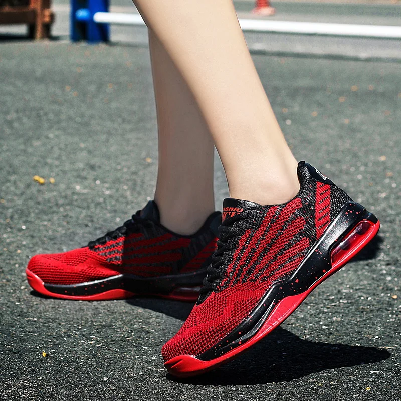 

PU air cushion sole basketball shoes, unisex basketball shoes, breathable and lightweight comfortable sports shoes