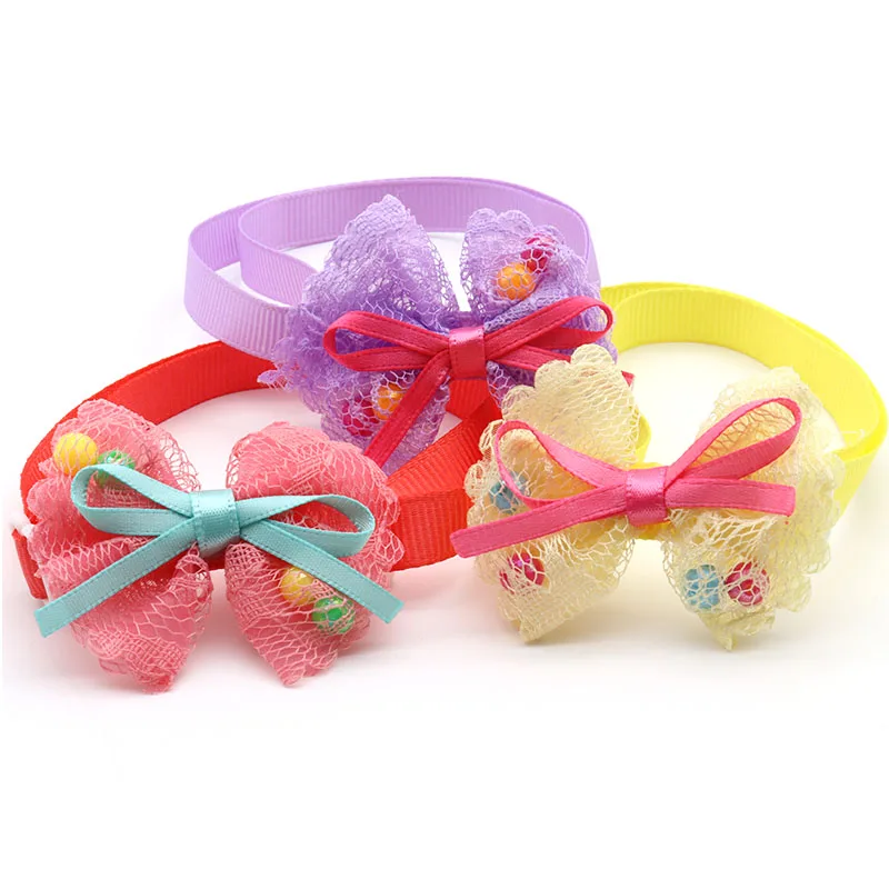 30/60 шт. Домашний питомец собака уход продукт пряжа бант для небольшой Средний