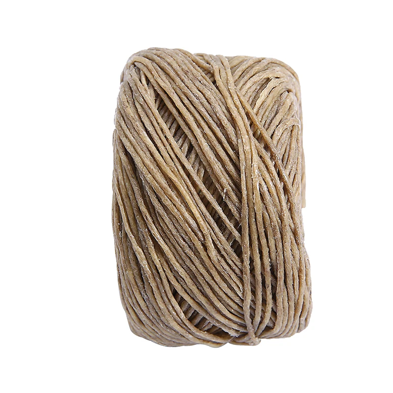 Фитиль для свечей длиной 61 м/200 футов фитиль из органического пенькового воска