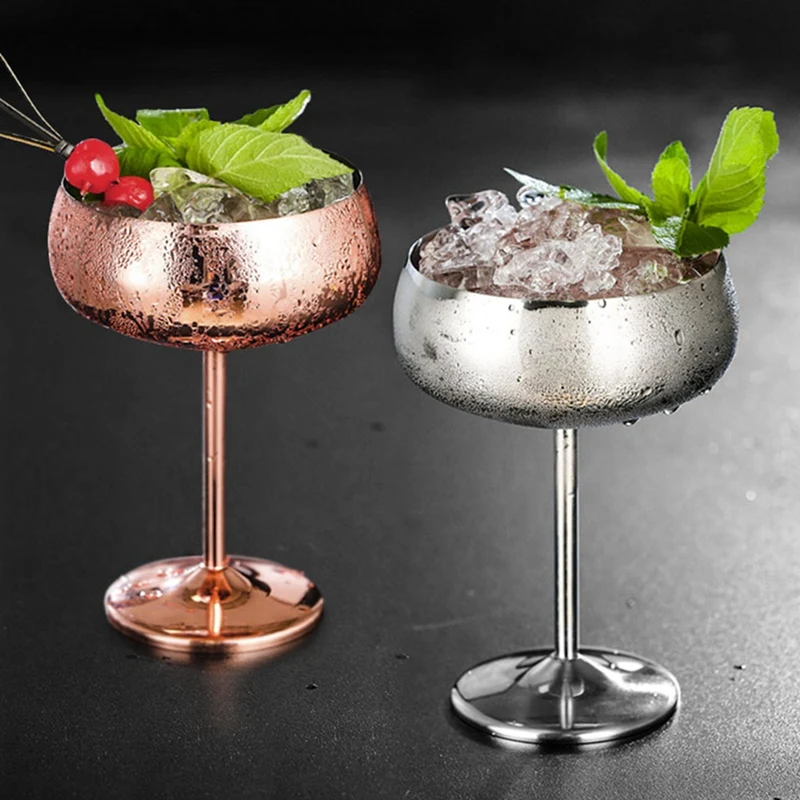 1 шт. роскошный 304 Нержавеющая сталь коктейльное стекло коктейль сок напиток