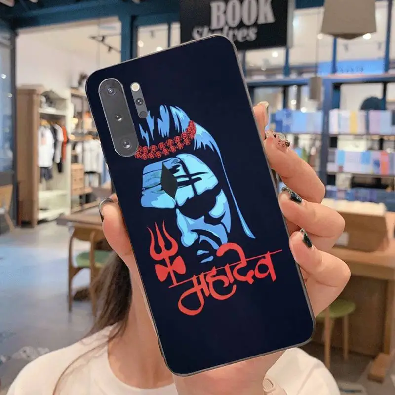 Hinduism Lord Shiva Mahakal черный ТПУ мягкий чехол для телефона Samsung Note 7 8 9 10 pro Galaxy J7 J8 J6 Plus 2018