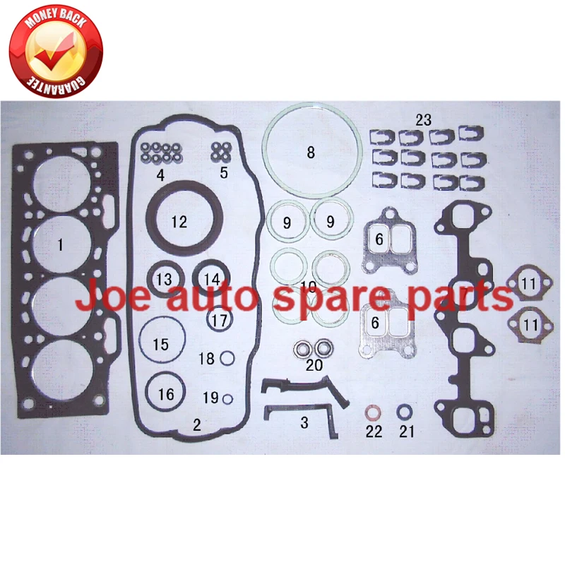 

Полный комплект прокладок для двигателя 2E для Toyota COROLLA/STARLET/SPRINTER, 1.3L, 1295CC, 1987-2001, 04111-11025, 50251900