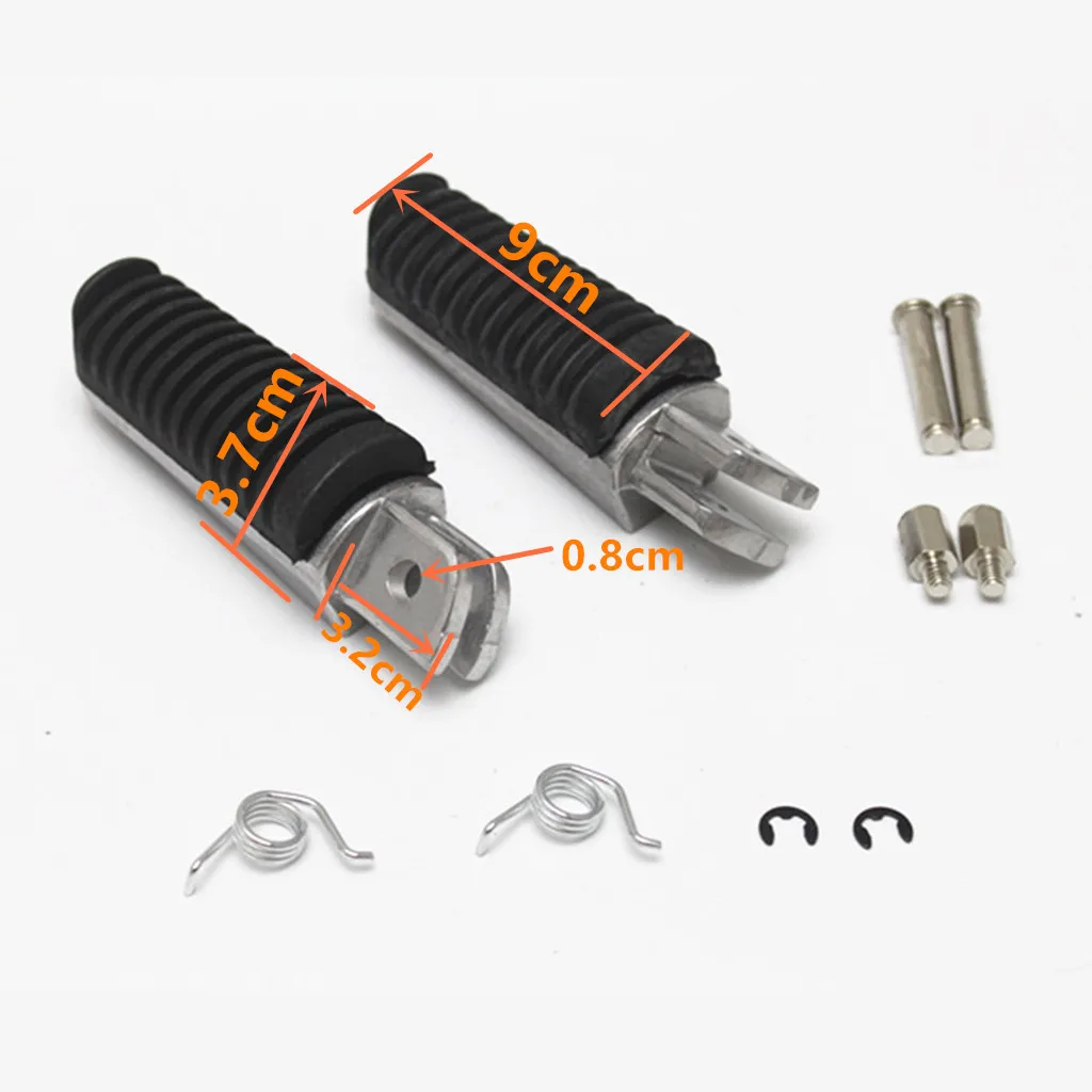

2 Pcs Foot Pegs Footrests Accessories Automobile Motorcycle Replacement Replacement for