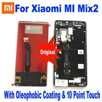 original best ips lcd display 10 touch screen digitizer assembly sensor with frame for xiaomi mix 2 mix2 mi mix 2 phone pantalla