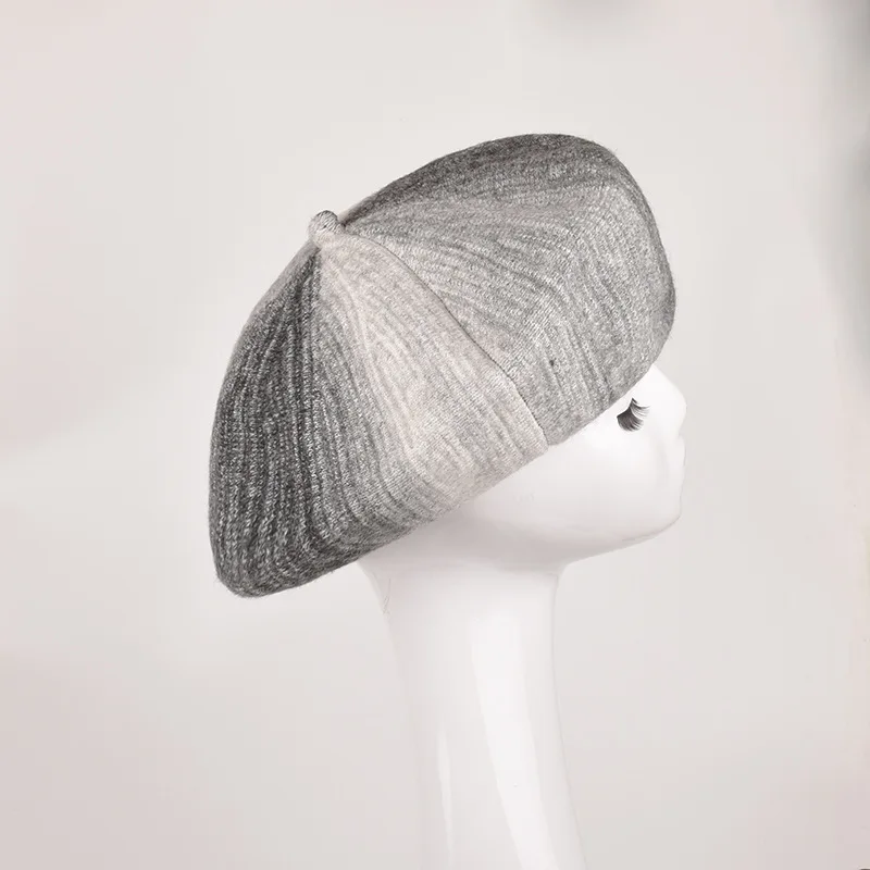 

Boinas Para Mujer Hat Lady Autumn And Winter New Tie dye Beret Japanese Solid Color Simple Painter Hat Literary Retro Bud Cap