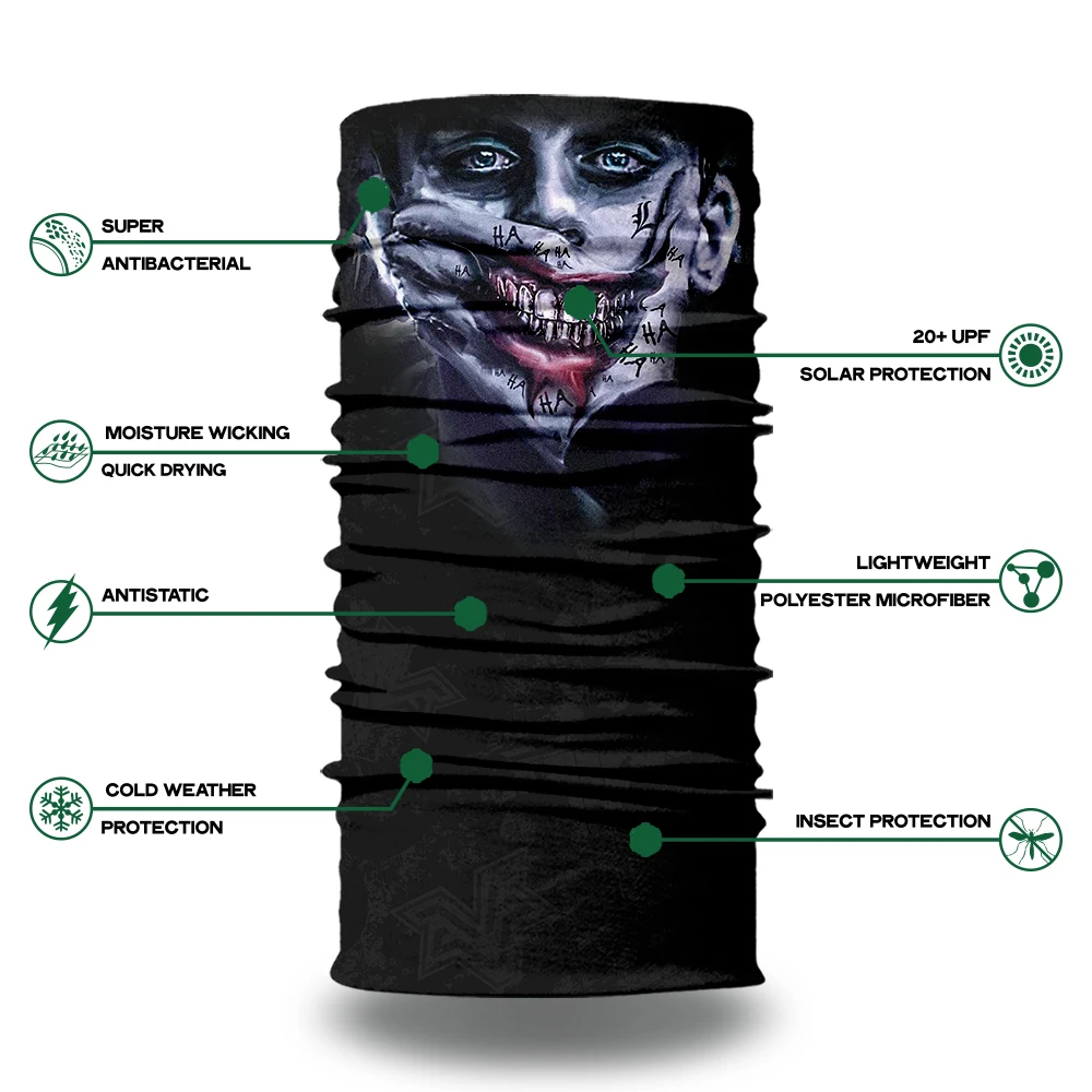 3D маска для Хэллоуина цветная Балаклава головные уборы вечеринки лица