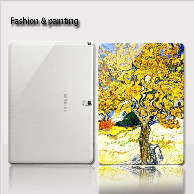 Окрашенный чехол для планшета samsung Galaxy Tab S3 9 7 S2 8 0 Note 10 1 2014 GT P600 P601 T825 T820 T715C SM-T710 T715 +