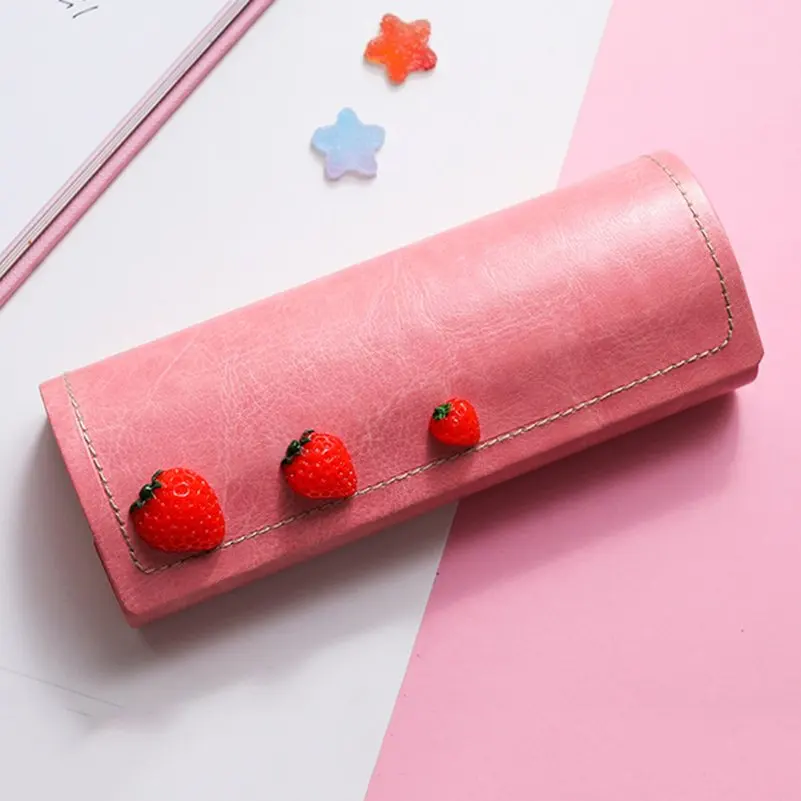 Новинка 1 предмет платье для девочек Портативный футляр очков из искусственной