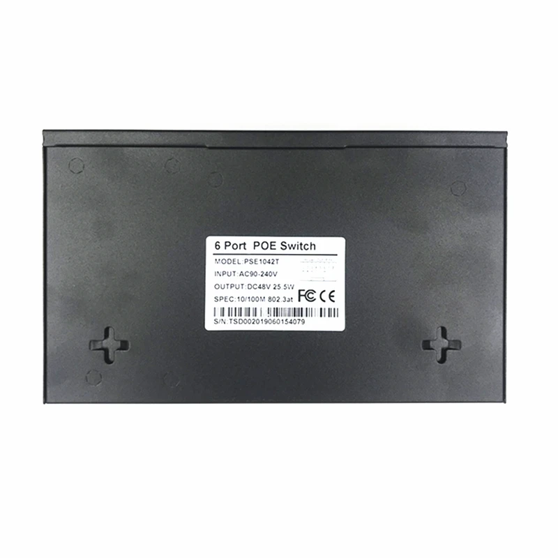 Коммутатор POE 48 В с портом 5 10/100 Мбит/с IEEE 802 3 af/at подходит для IP-камер/беспроводных