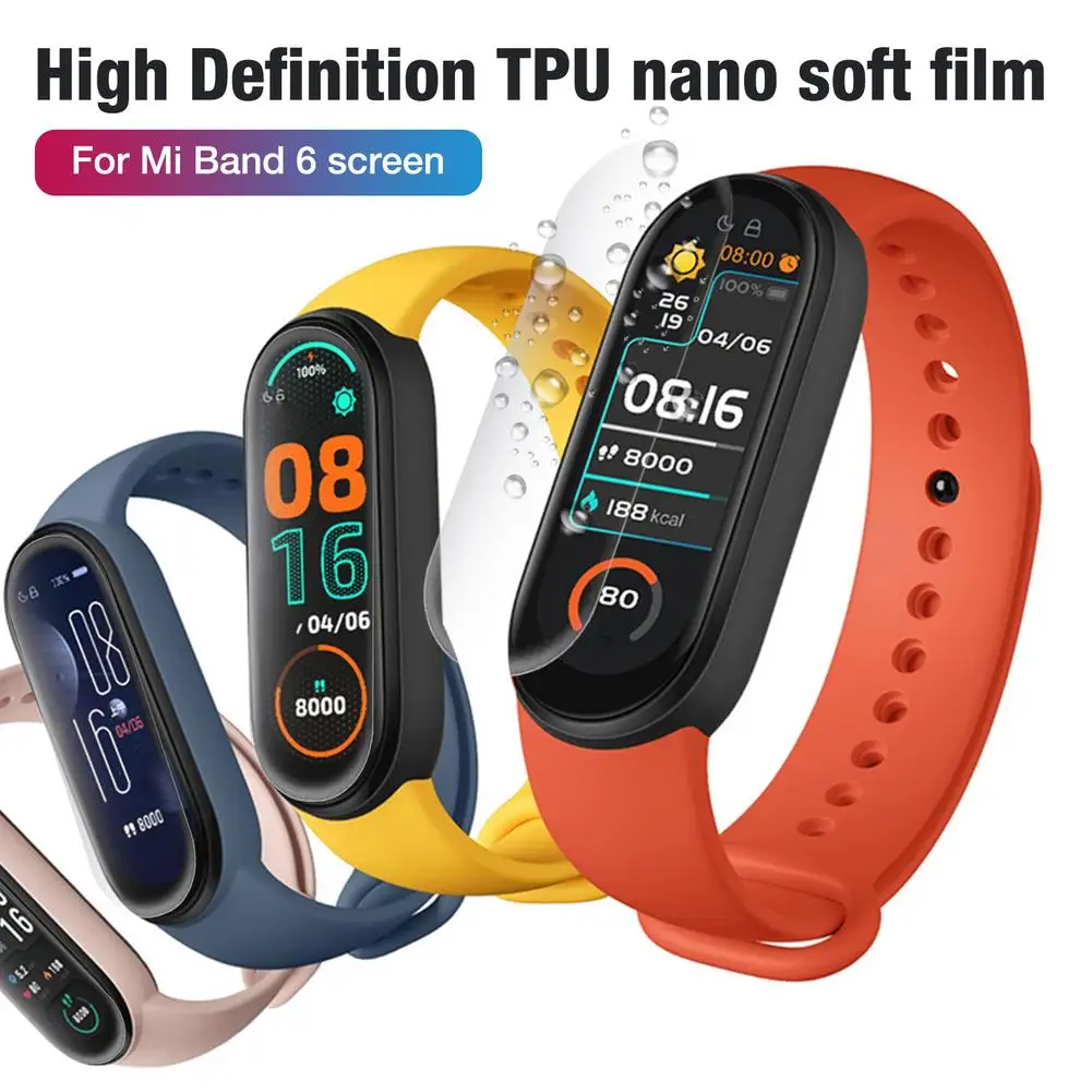

5/10pcs Protective Film For Xiaomi Mi Band 6 High Definition TPU Nano Protective Film Accessory For Xiaomi Mi Band 6 Watchband 6