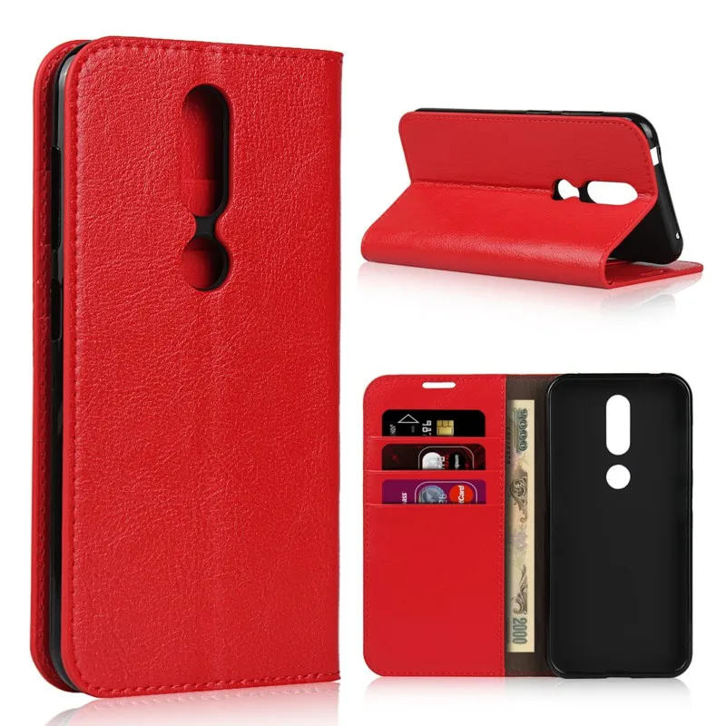 OEEKOI Crazy Horse кожаный чехол-книжка с кошельком из натуральной кожи чехол для Nokia 7,2/4,2/3,2/2,2/2,1/5,1/3,1/X6/7 Plus