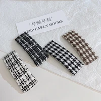 french british style houndstooth hair clips autumn and winter new fashion women hairpins ins plaid barrettes hair accessories