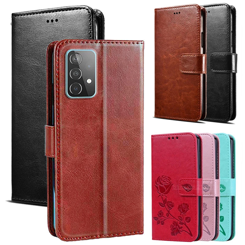 

Cover For Samsung Galaxy A72 SM-A725F A726 Case Flip Leather Wallet Telefon Protector Shell For Samsung A72 чехол Book Funda Bag