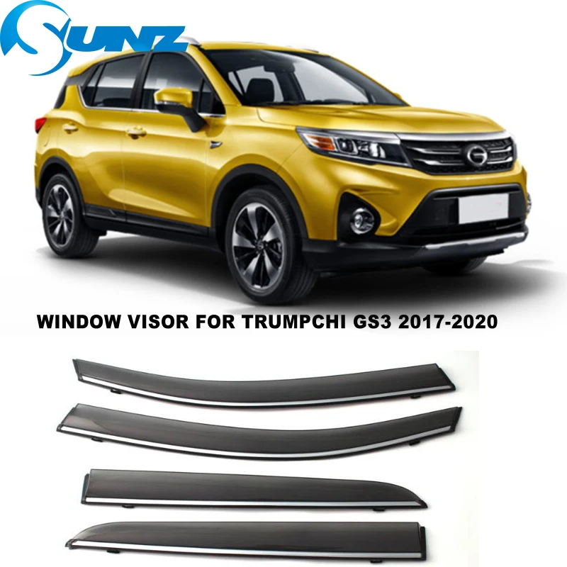 

Side Window Visor For Trumpchi GS3 2017 2018 2019 2020 Window Rain Guards Weathershilds Sun Rain Deflector SUNZ