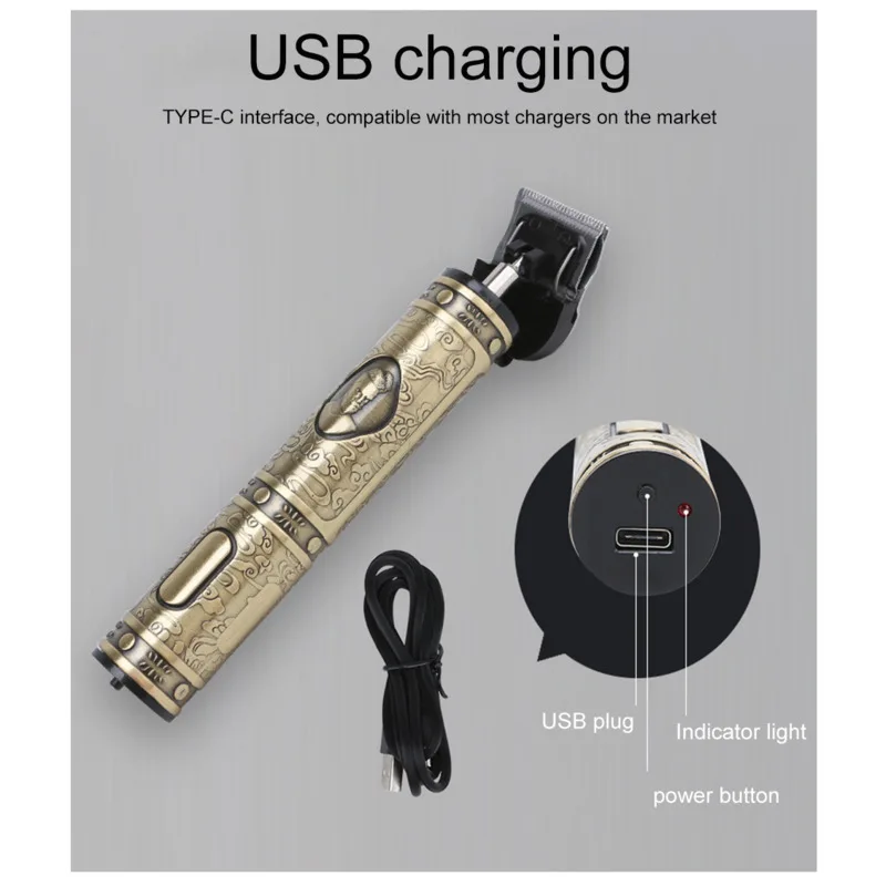 

Electric Hair Clipper Men USB Rechargeable Low Noise Hair Trimmer Cutting Machine Beard Shaver Trimer Barber Hair Shaving 2020