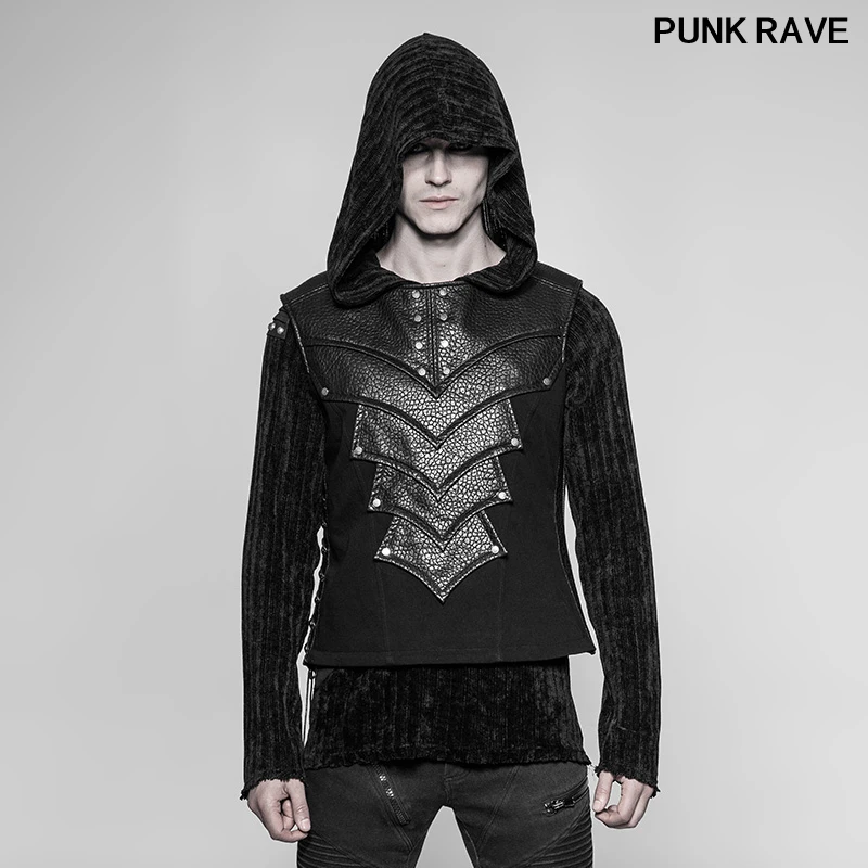 Классический черный жилет из твила с шероховатой текстурой искусственной кожи