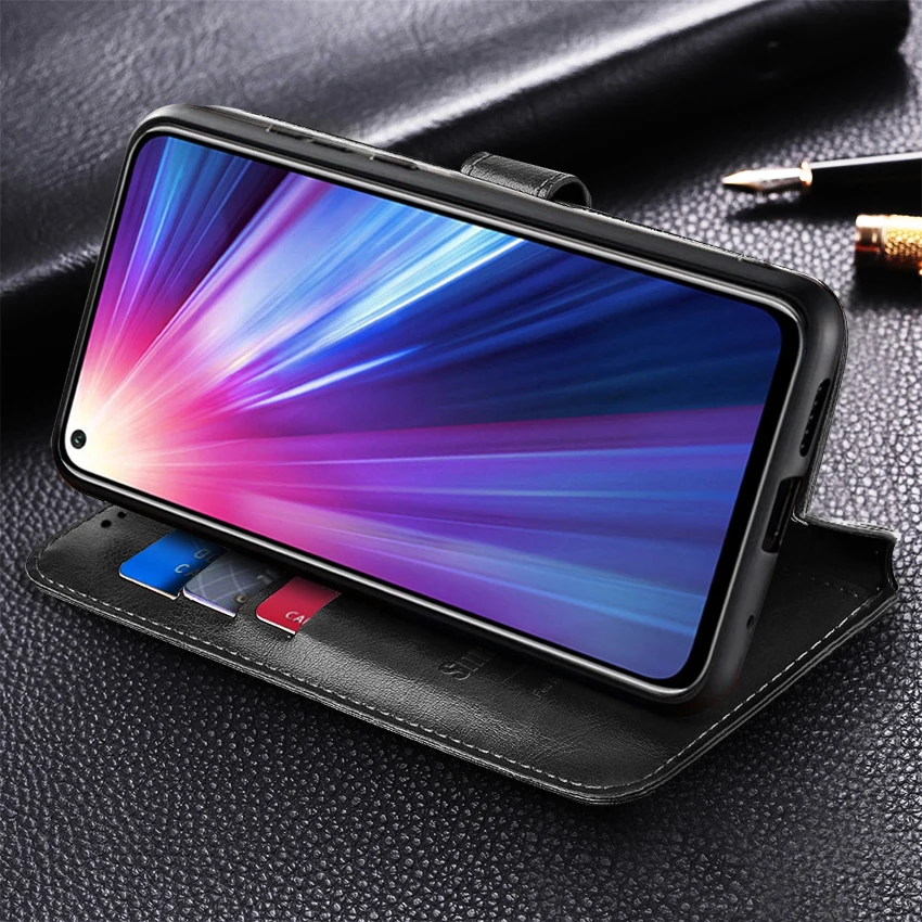 Чехол-книжка для Huawei Honor View 20 кожаный магнитный | Мобильные телефоны и аксессуары