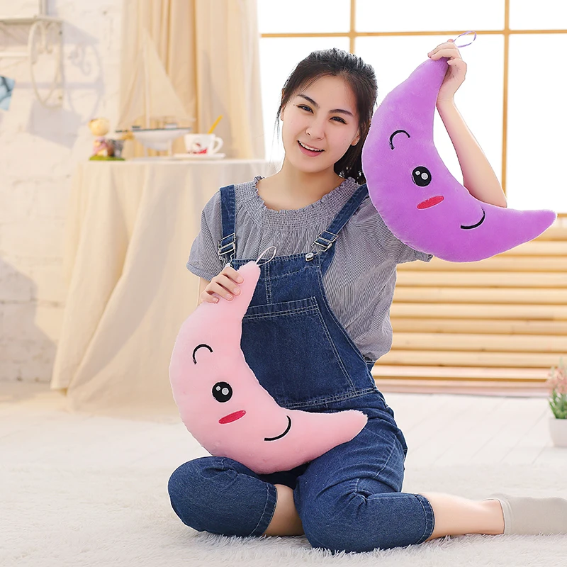 34CM Creative Toy Luminous Pillow Girls Led Cushion Toys Kids Colorful Plush Light Gift Stuffed Soft Glowing Children For Stars