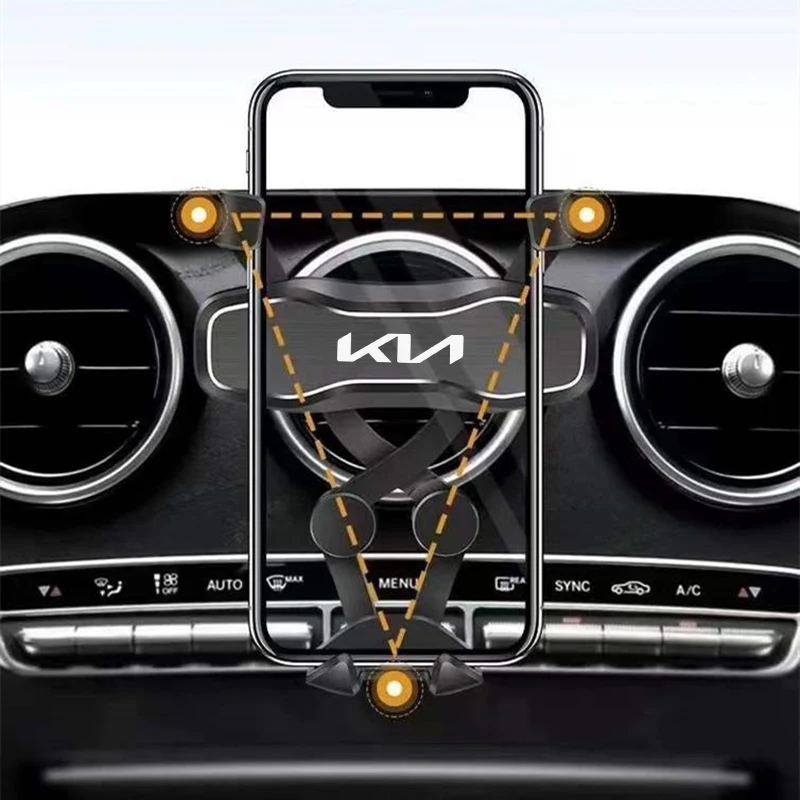 Автомобильный держатель для телефона KIA EV6 Soul Seltos Sportage Niro Sorent универсальный с