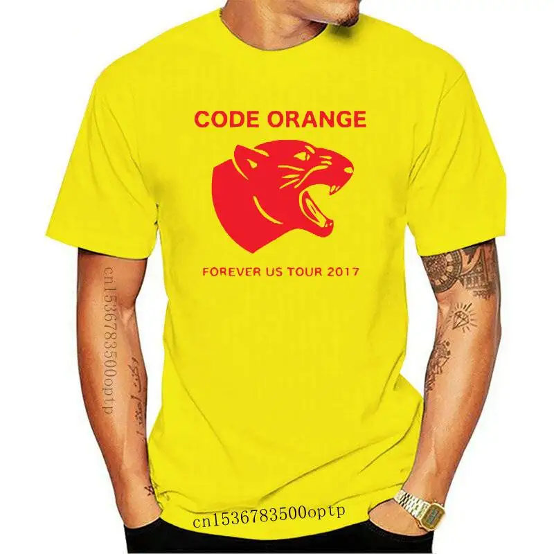 

Мужская футболка с надписью New Code Orange Forever US Tour, модель 2021 года, цвет черный