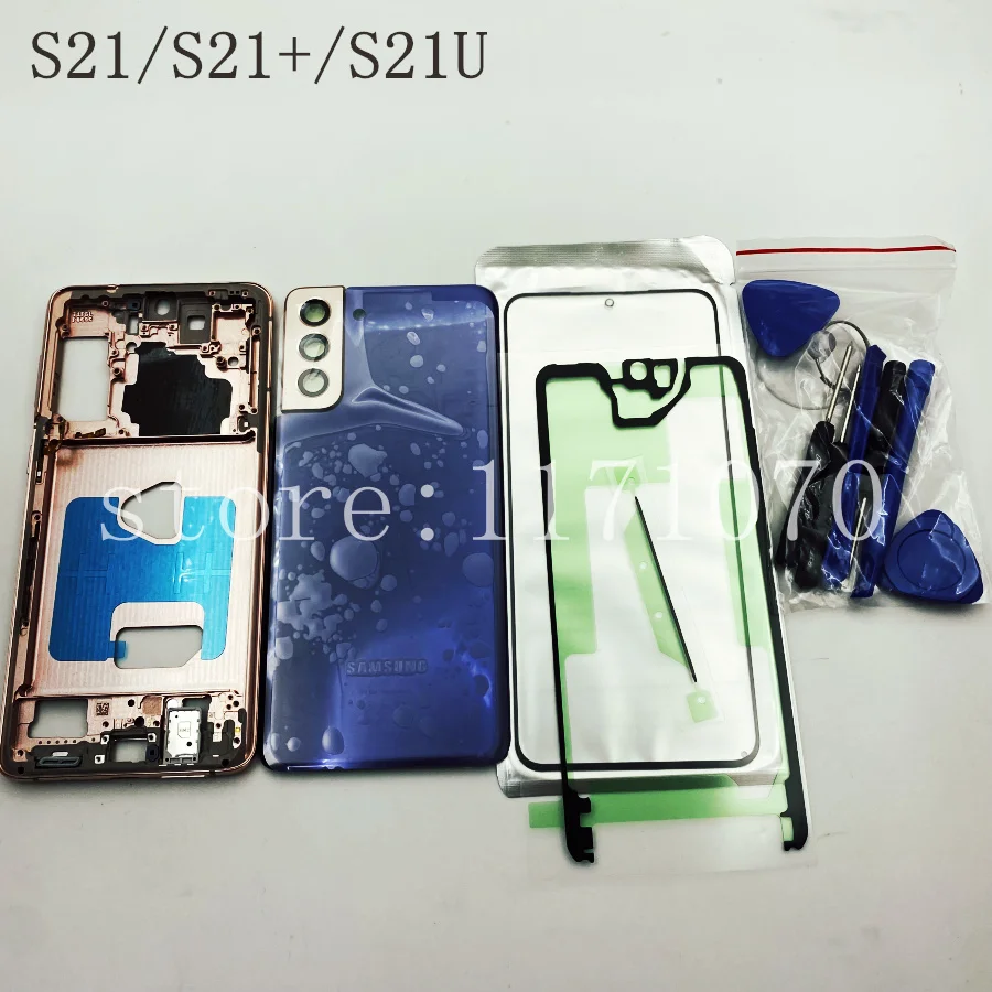 

Original Complete Parts Case For Samsung Galaxy S21 G990 PLUS G995 Ultra G998 Back Cover Battery Door Middle Frame Full Housing