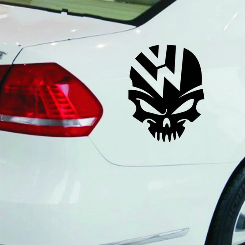

Car Stickers Ghost Rider Skull Crazy Car Stickers Emblem Fuel Tank Cap Pvc Decals for Volkswagen Beetle Tiguan Golf 4 5 6 Passat
