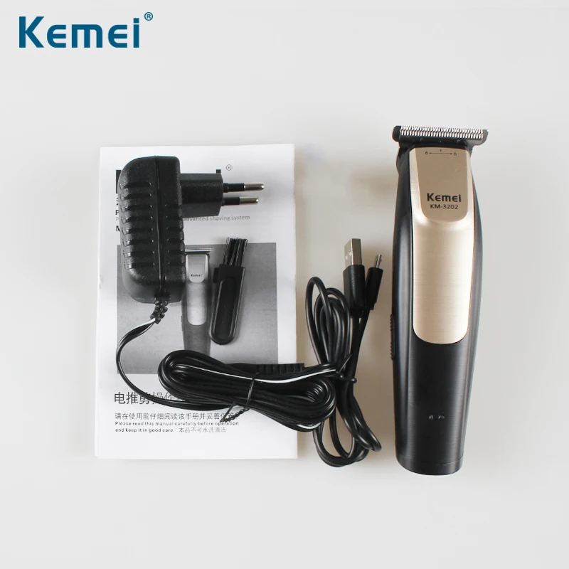 Kemei 0 1 мм триммер для коротких волос Keimei электрическая бритва Kemel Беспроводная