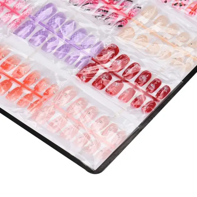 Накладные ногти 144 шт. Смешанный Набор накладных ногтей искусственные накладные