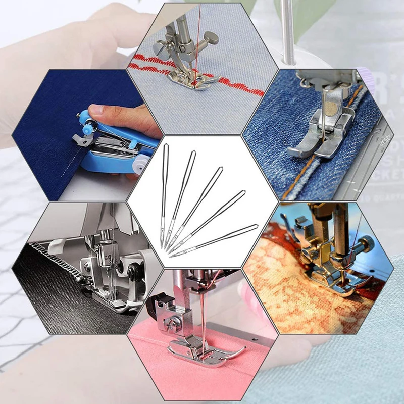 Бытовые швейные иглы 10 шт. универсальные из нержавеющей стали с обычной головкой