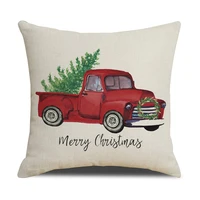 square home christmas snow throw pillow cover for car chair sofa 1 piece polyester pillowcase home decor
