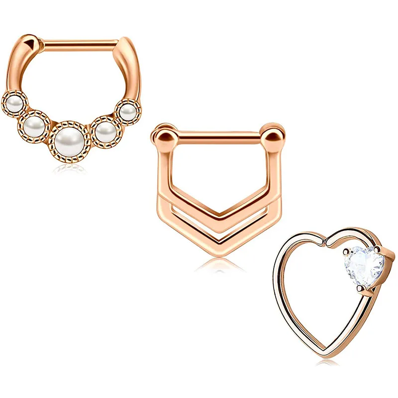 Кольцо для носа 16 г с петлей ушной хрящ|Украшения тела| |