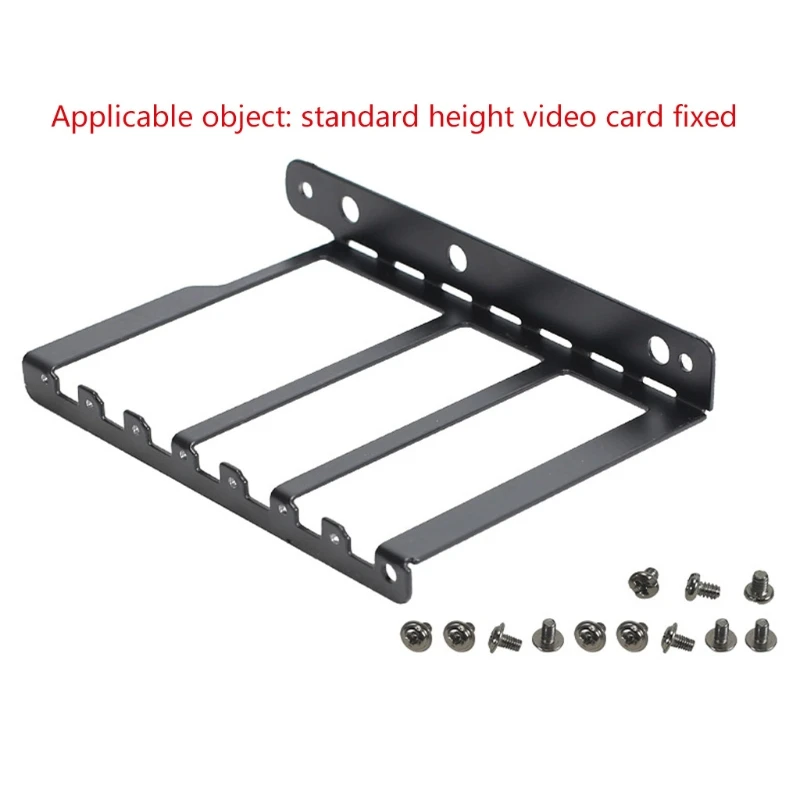 

Metal Graphics VGA Card Bracket Fixed Holder Side Converter Computer Cooler Cooling Radiator Support 4/7 Holes