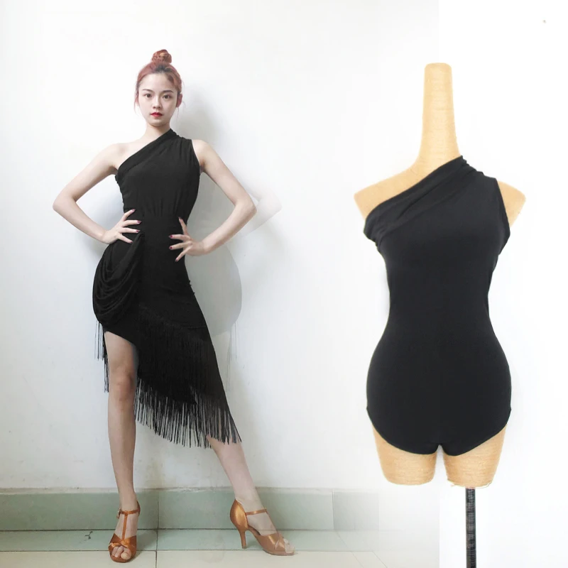 Топы для латиноамериканских танцев женские костюмы соревнований черный