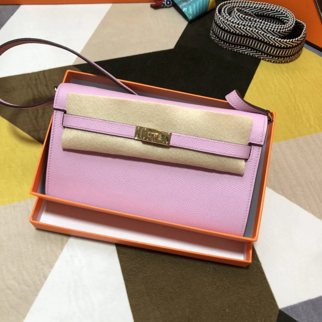 

DESIGNERS WALLET,Brand Purse,Mauve Sylvestre,Epsom Leather, Handmade Quality, Fast delivery