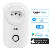 smart home wifi sockets brazil plug tuya smart life app remote control work with alexa google home smart home automation