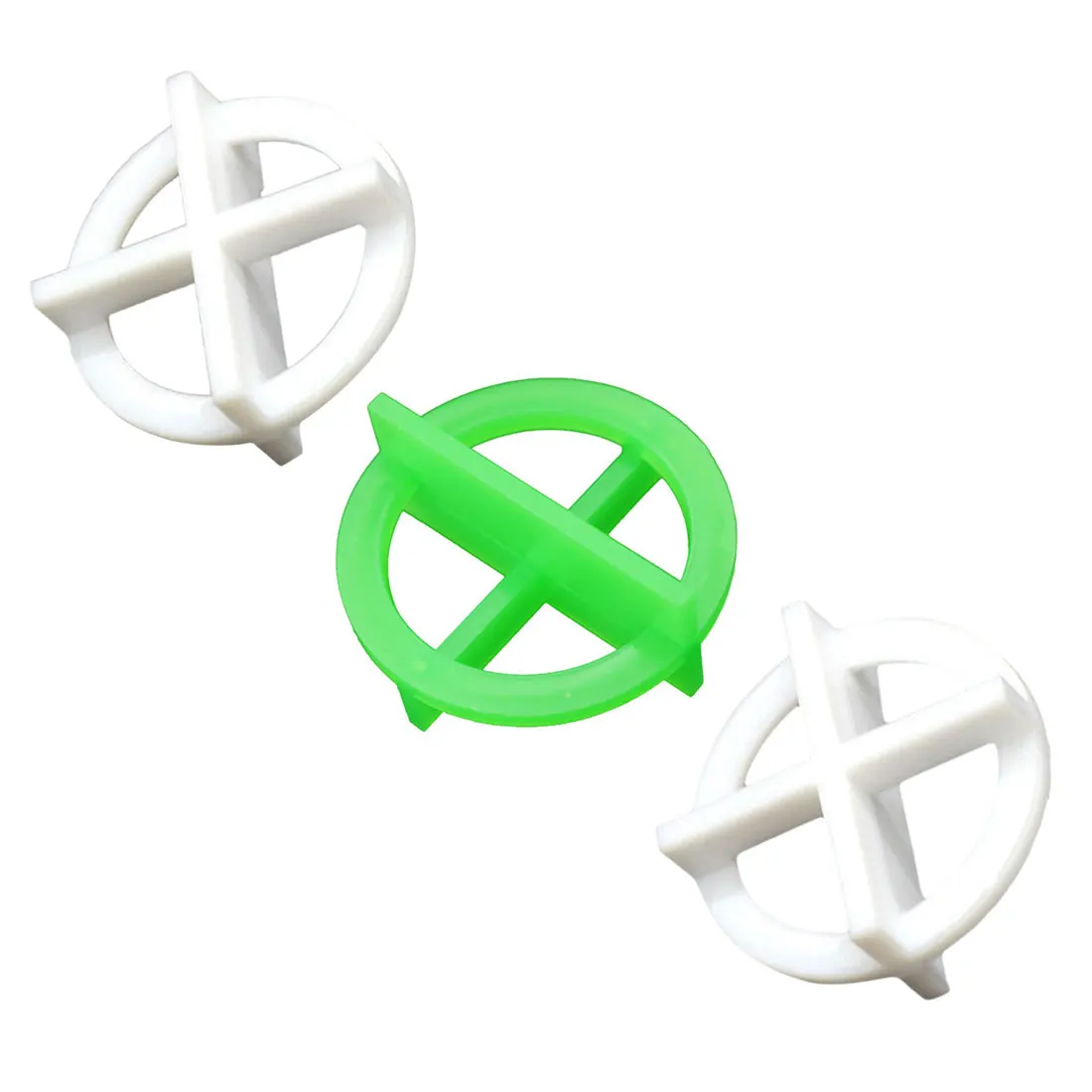 50 шт. пластиковые разделители для выравнивания базовой плитки зеленый и белый