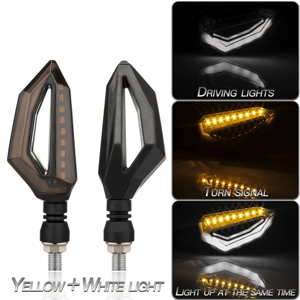 

2 шт./пара универсальный из АБС-пластика для мотоцикла указатель поворота для Honda Kawasaki / BMW / Yamaha / Suzuki/Ducati/Бенелли Aprilia