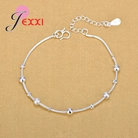 good price 925 sterling silver foot chains for women girls fashion jewelry top sale shiny ankletes for summer